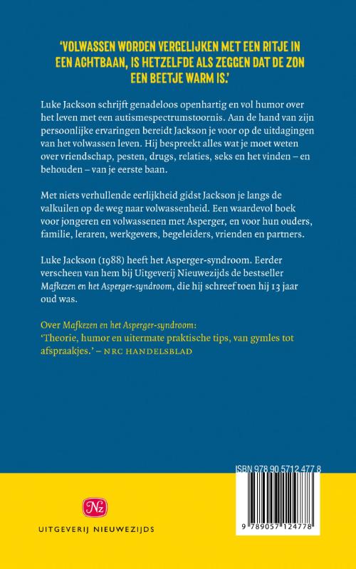 Achterkant van Seks, drugs en Asperger