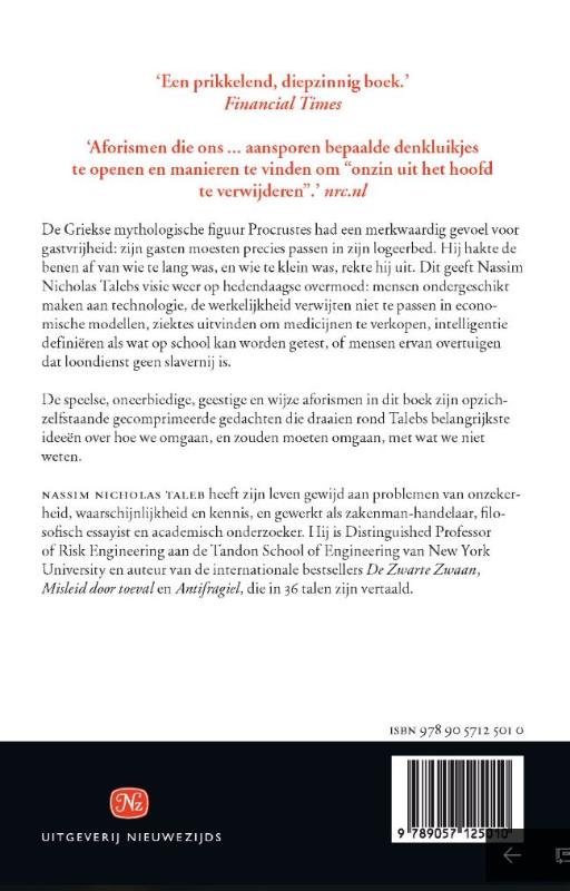 Achterkant van Het bed van Procrustes