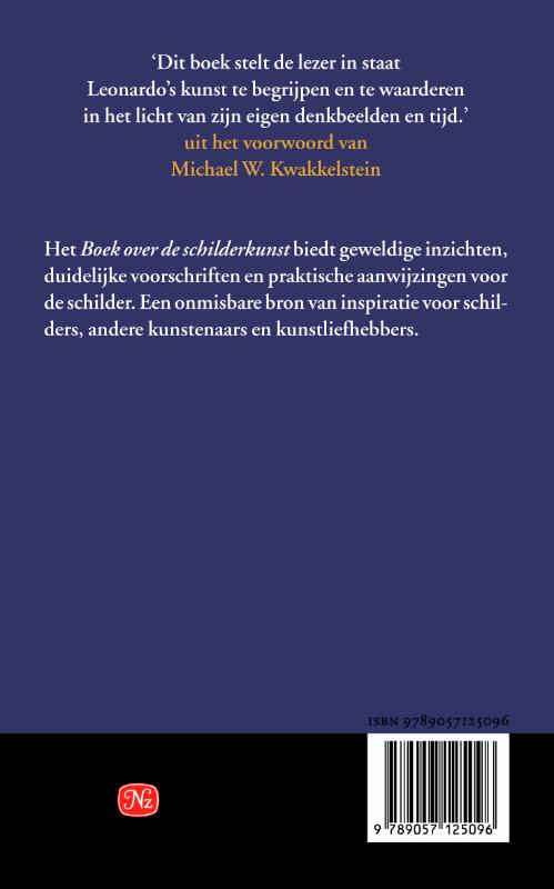 Achterkant van Boek over de schilderkunst