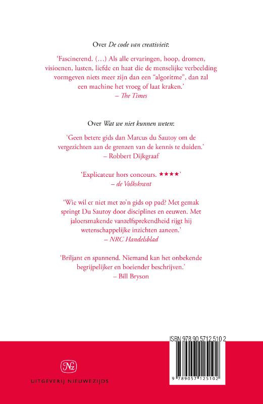 Achterkant van De code van creativiteit