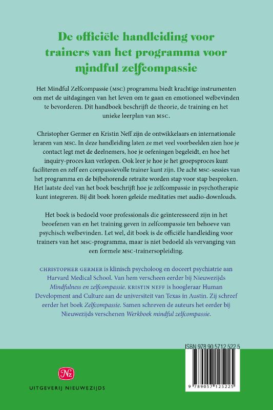 Achterkant van Mindful zelfcompassie: handboek voor professionals