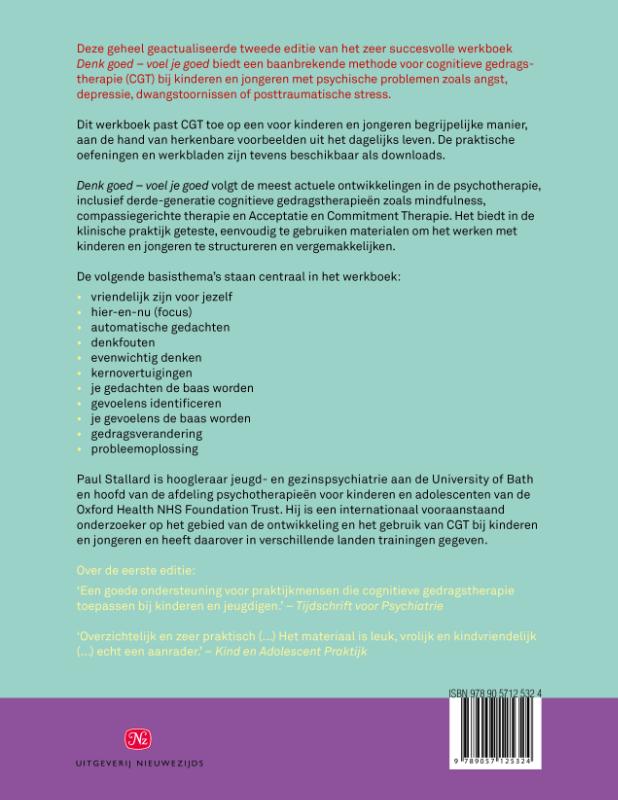 Achterkant van Denk goed – voel je goed