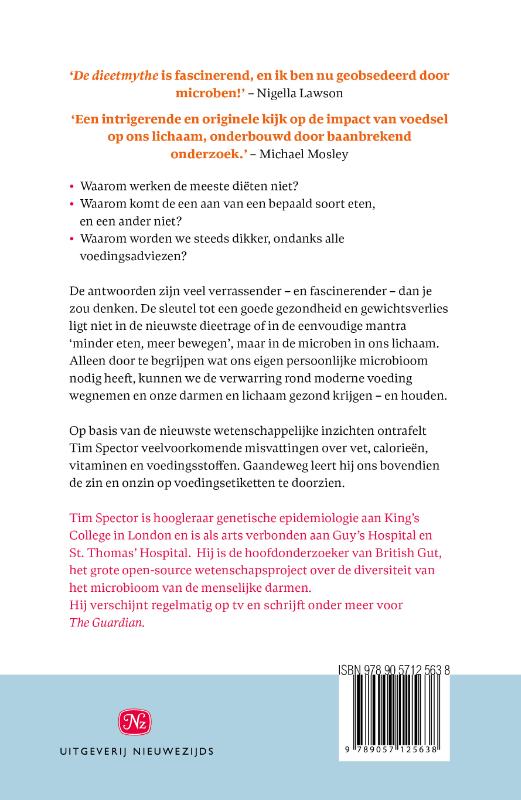 Achterkant van De dieetmythe