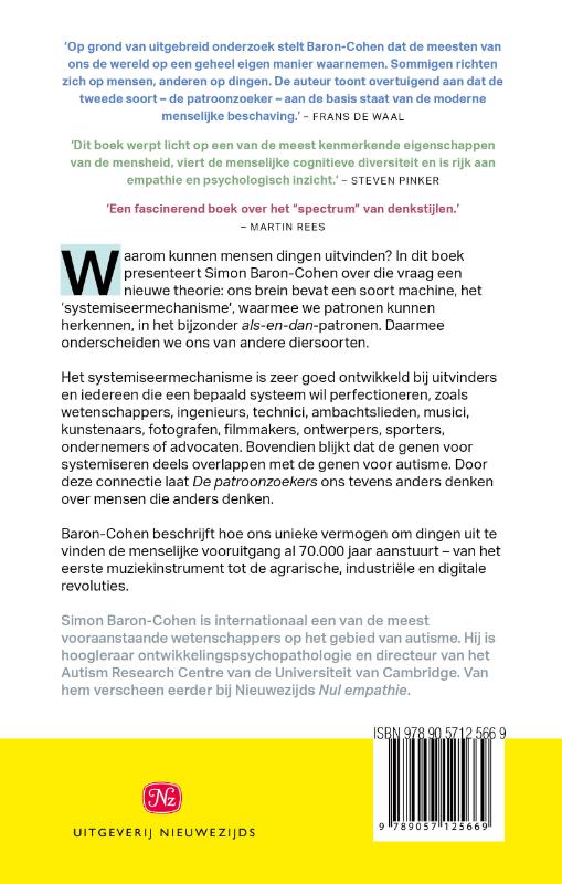 Achterkant van De patroonzoekers