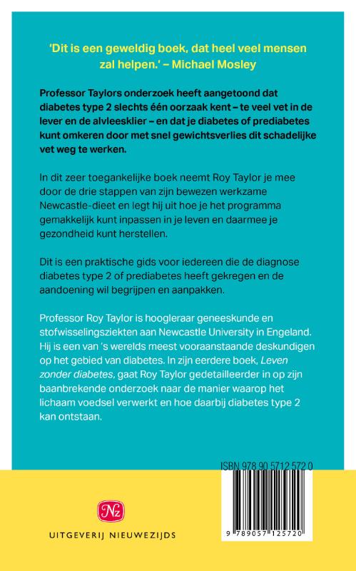 Achterkant van Hoe keer je diabetes type 2 om?
