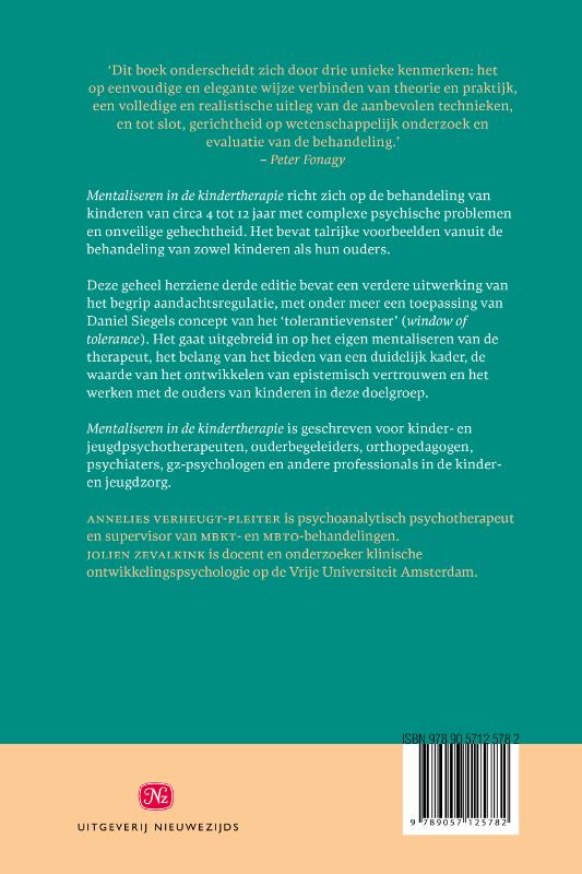 Achterkant van Mentaliseren in de kindertherapie
