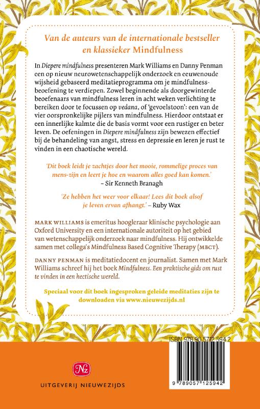 Achterkant van Diepere Mindfulness
