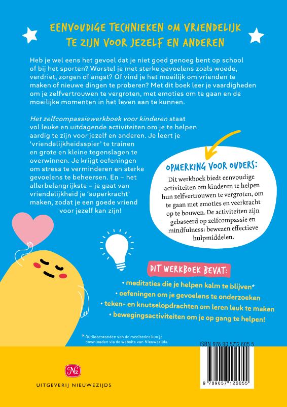 Achterkant van Het zelfcompassiewerkboek voor kinderen