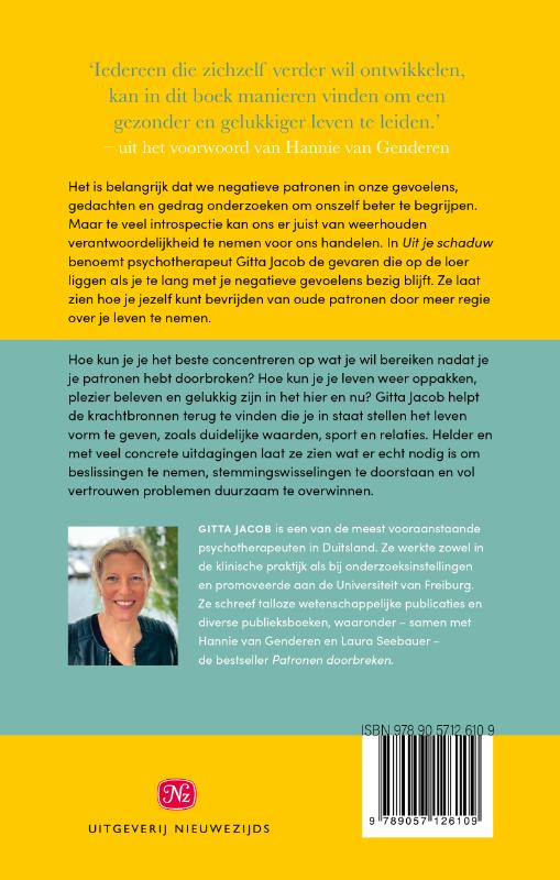 Achterkant van Uit je schaduw