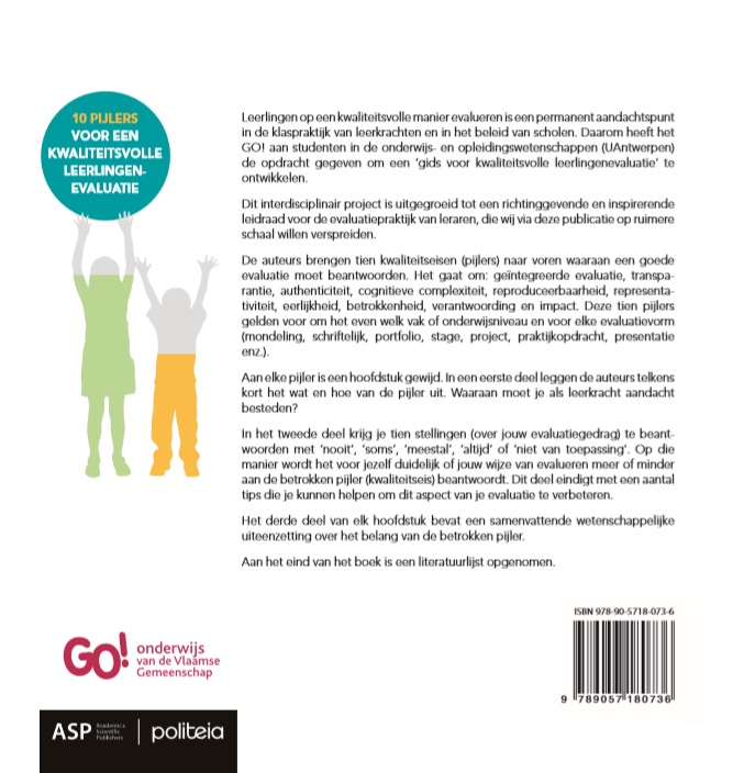 Achterkant van Evaluatiepraktijk op school