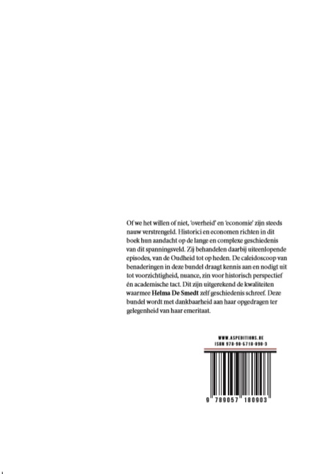 Achterkant van Overheid en economie