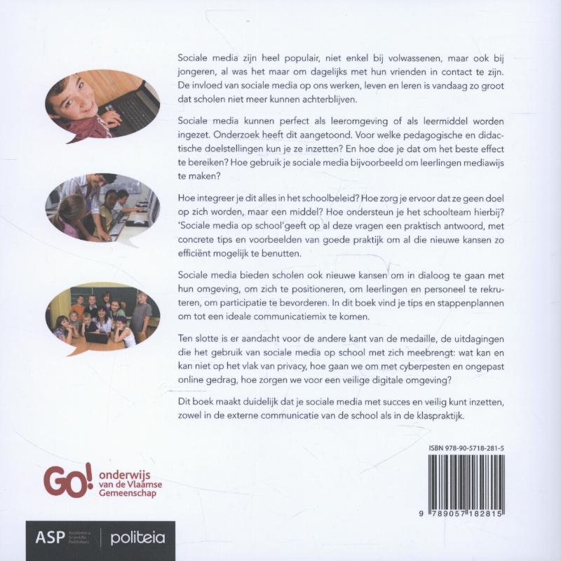 Achterkant van Sociale media op school