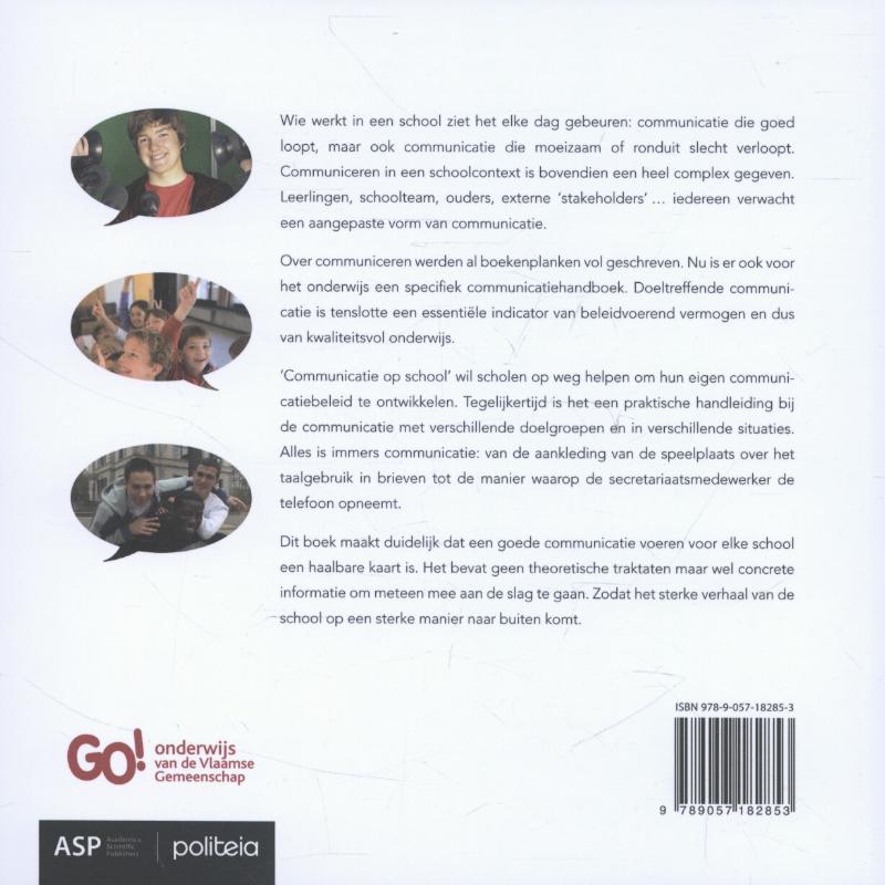 Achterkant van Communicatie op school