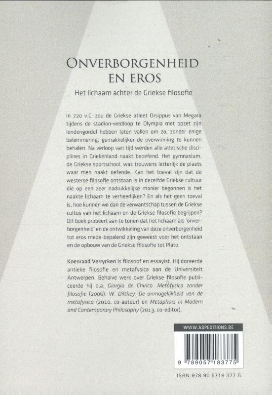 Achterkant van Onverborgenheid en eros