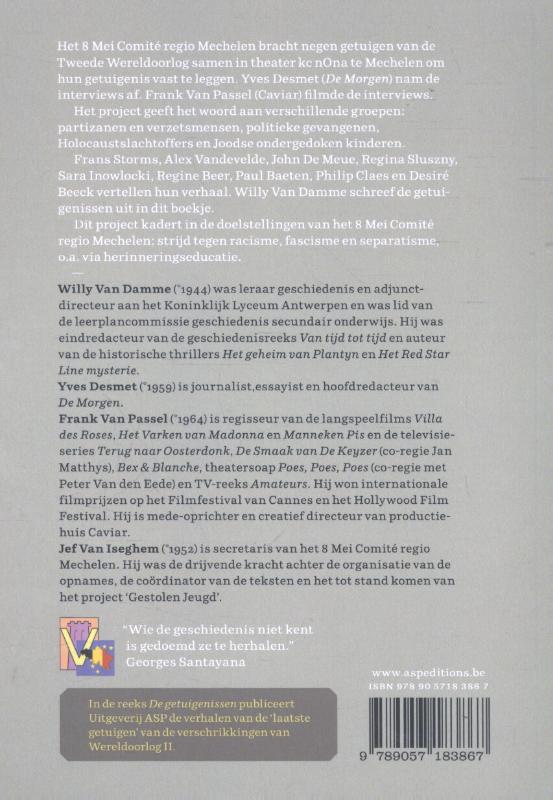 Achterkant van Gestolen jeugd