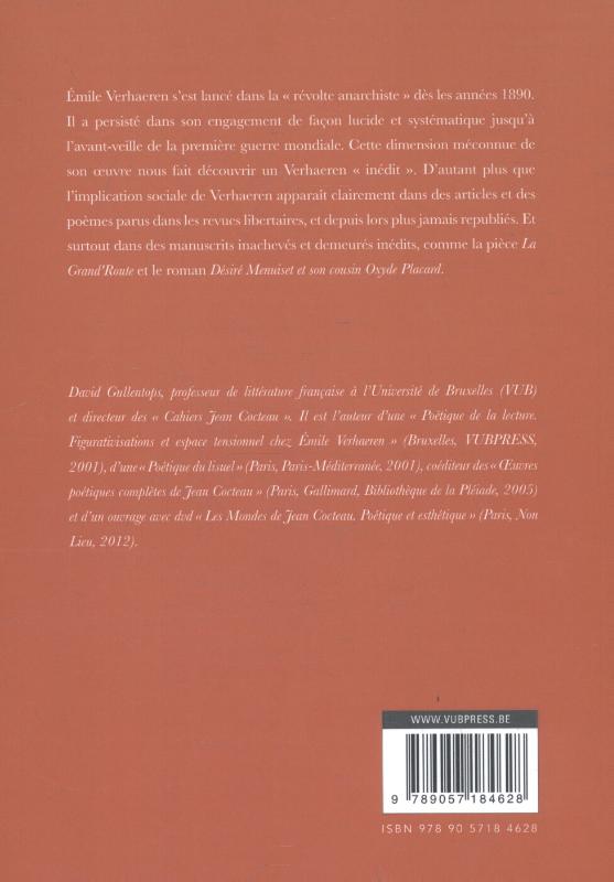 Achterkant van Émile Verhaeren inédit