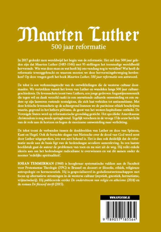 Achterkant van Maarten Luther