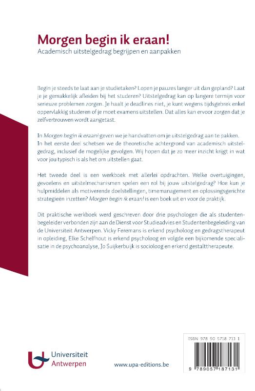 Achterkant van Morgen begin ik eraan!