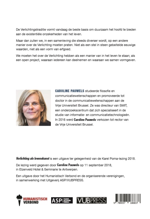 Achterkant van Verlichting als levenskunst