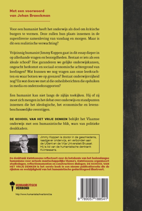 Achterkant van De school van het vrije denken