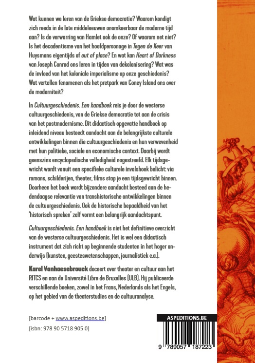 Achterkant van Cultuurgeschiedenis
