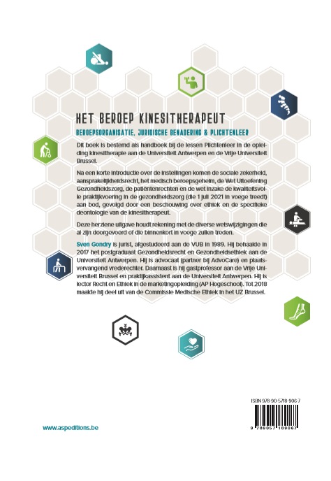Achterkant van Het beroep kinesitherapeut