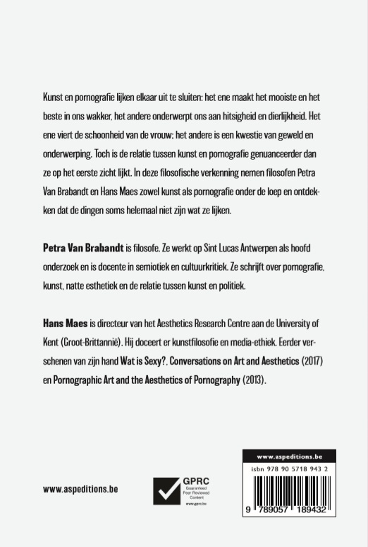 Achterkant van Kunst of pornografie?