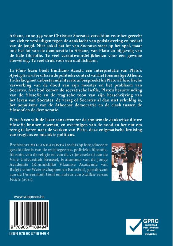 Achterkant van Plato lezen