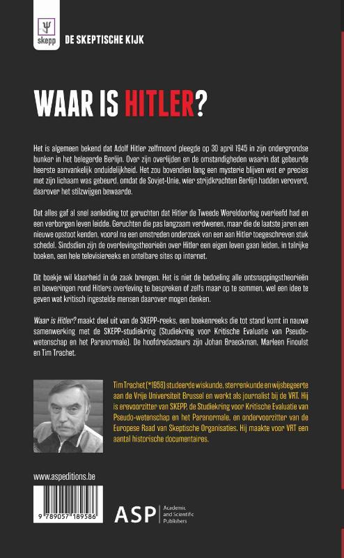 Achterkant van Waar is Hitler?