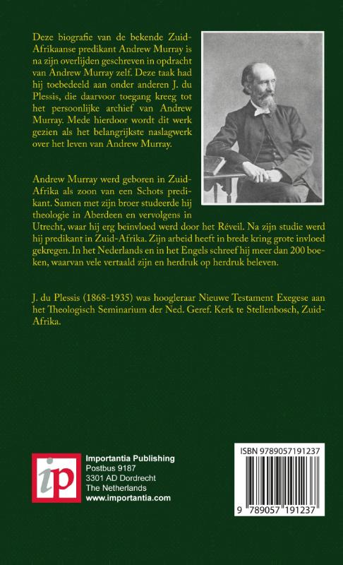 Achterkant van Het leven van Andrew Murray