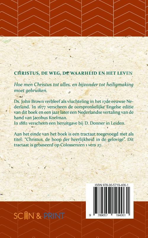 Achterkant van Christus, de Weg, de Waarheid en het Leven