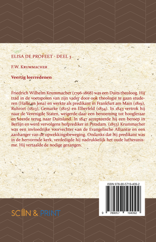 Achterkant van Elisa, de profeet 3