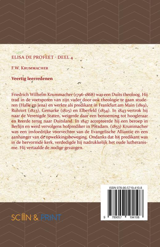 Achterkant van Elisa, de profeet 4