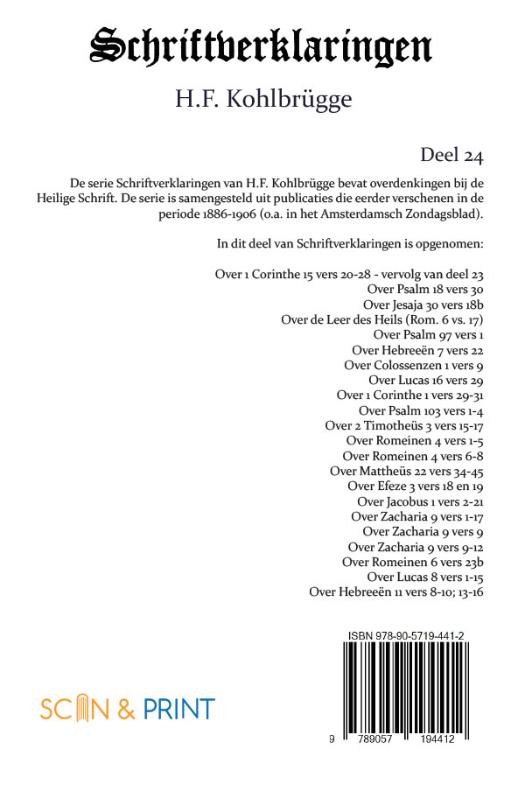 Achterkant van Schriftverklaringen 24