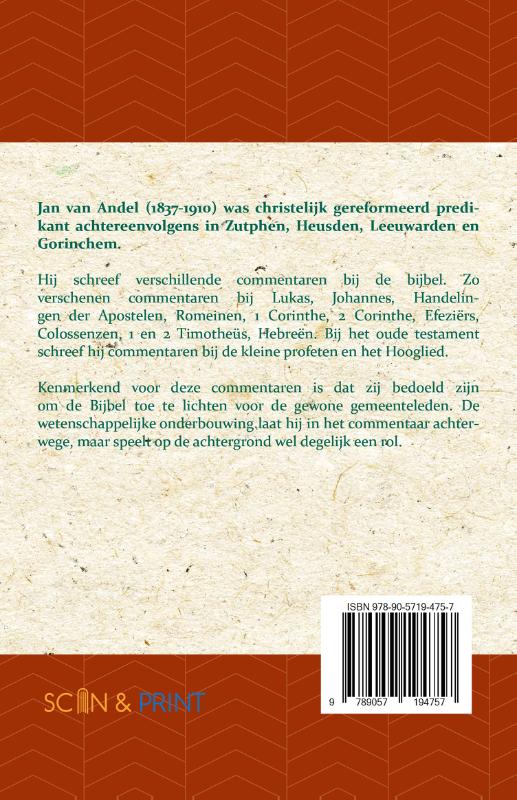 Achterkant van Het Evangelie naar de beschrijving van Lukas