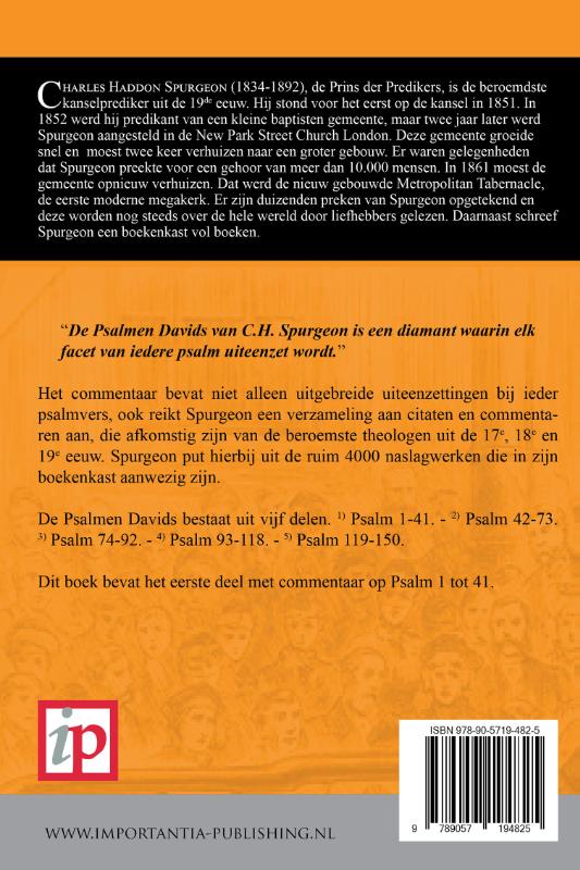 Achterkant van De Psalmen Davids 1
