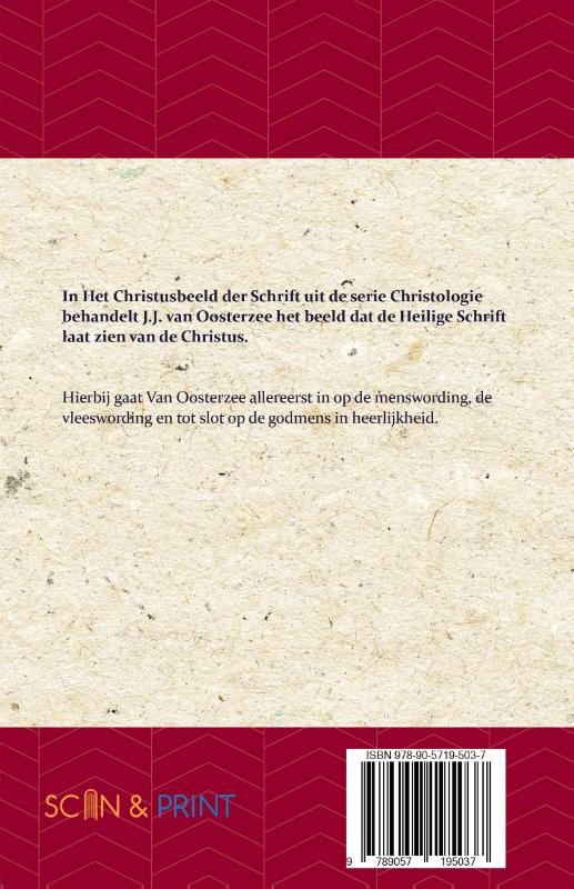 Achterkant van Christologie: Het Christusbeeld der Schrift