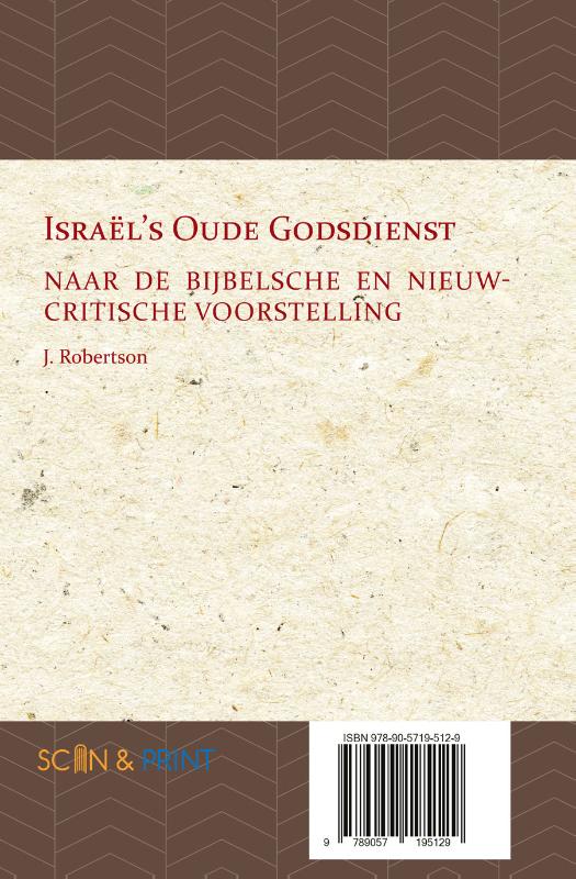 Achterkant van Israël's Oude Godsdienst