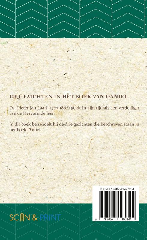 Achterkant van De Gezichten in het Boek van Daniel