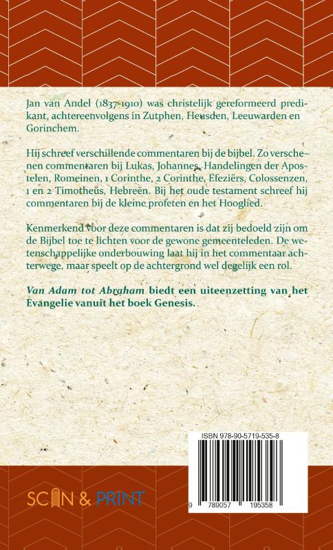Achterkant van Van Adam tot Abraham