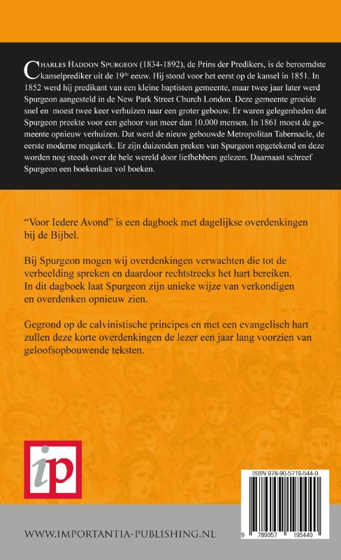 Achterkant van Voor iederen avond