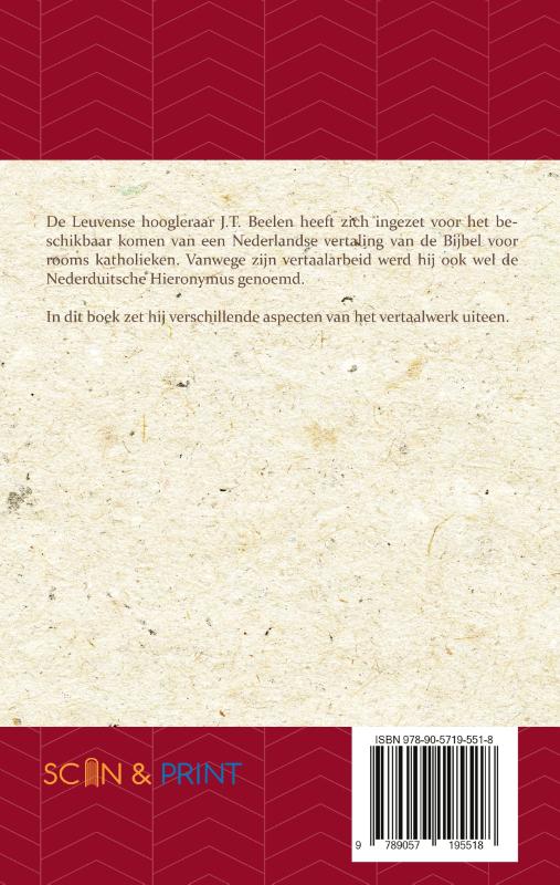Achterkant van Grondregels voor het vervaardigen ener Nederduitsche Vertaling van het Nieuwe Testament