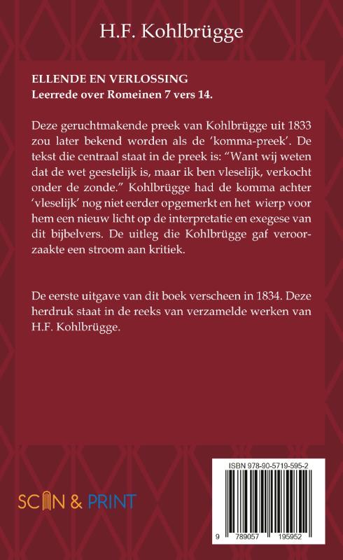 Achterkant van Ellende en Verlossing