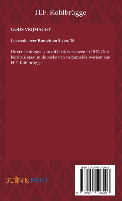 Achterkant van Gods vrijmacht
