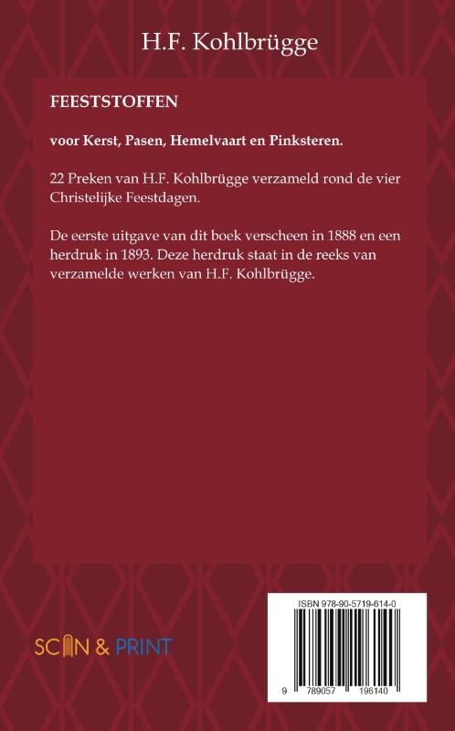 Achterkant van Feeststoffen