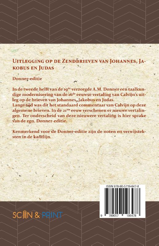 Achterkant van Uitlegging op de Zendbrieven van Johannes, Jakobus en Judas