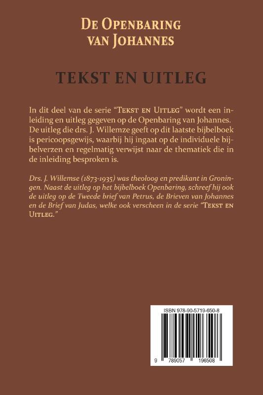 Achterkant van De Openbaring van Johannes
