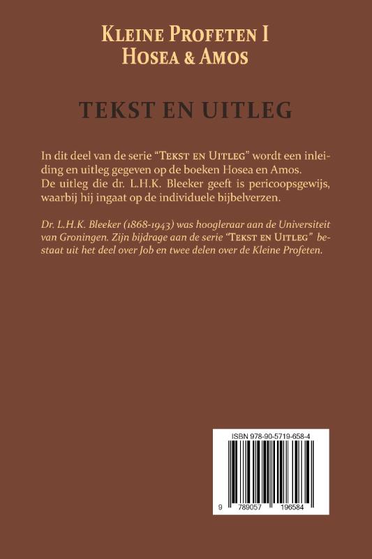 Achterkant van De Kleine Profeten I