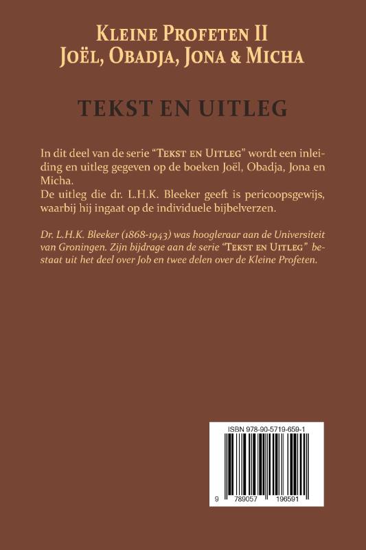 Achterkant van De Kleine Profeten II