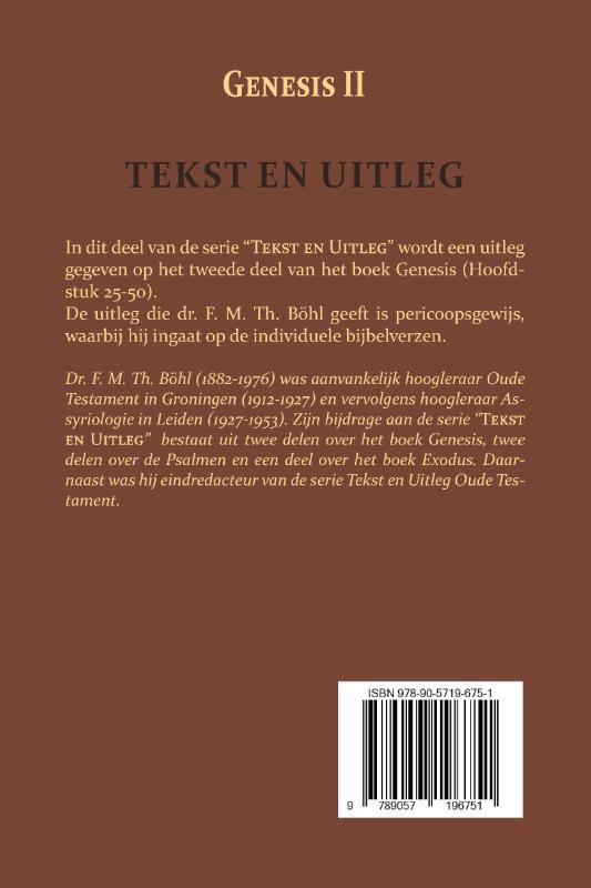 Achterkant van Genesis II